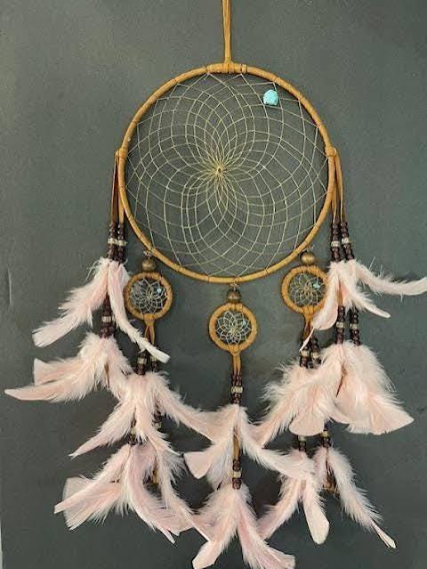 Large glow dreamcatcher chandeliers