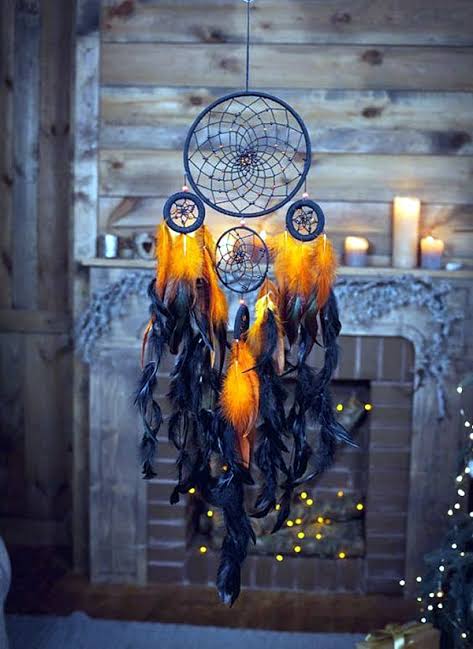 Large glow dreamcatcher chandeliers