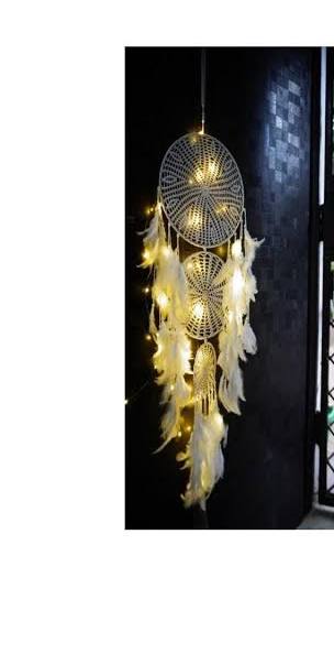 Large glow dreamcatcher chandeliers