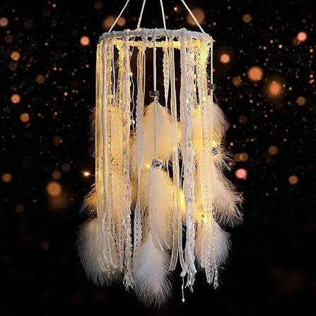 Large glow dreamcatcher chandeliers