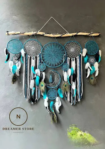 Large glow dreamcatcher chandeliers