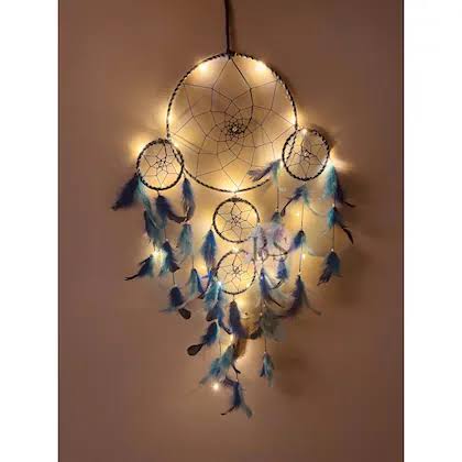 Large glow dreamcatcher chandeliers