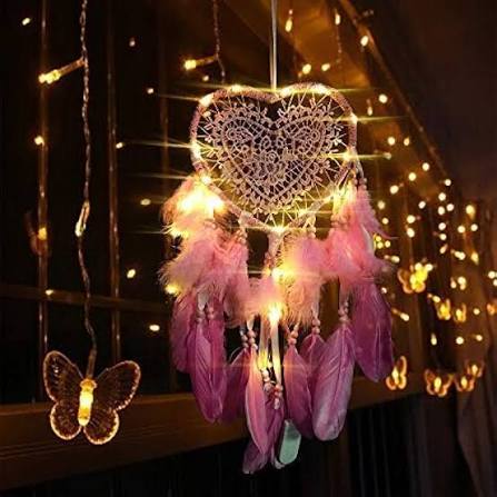 The mini glow dreamcatcher chandeliers