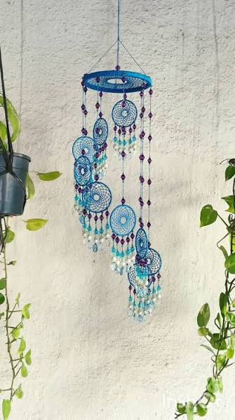 Large glow dreamcatcher chandeliers