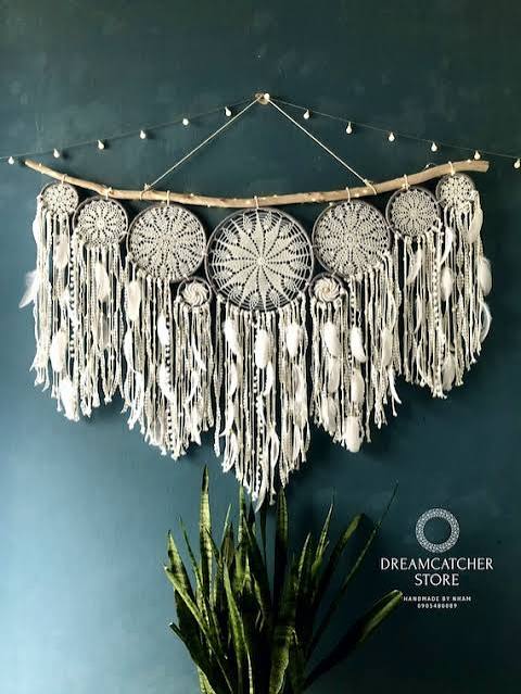 Large glow dreamcatcher chandeliers