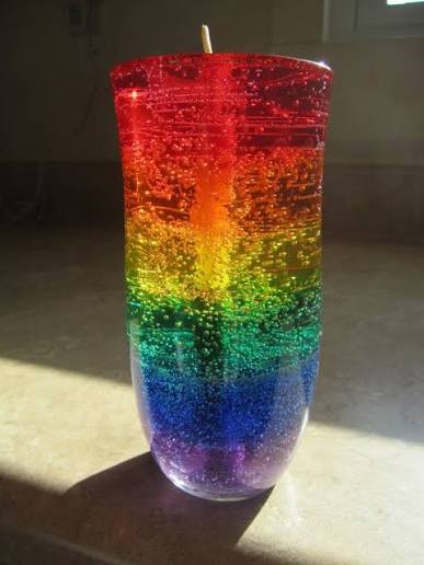 Large gel candles