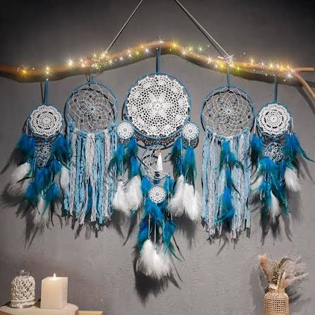 Large glow dreamcatcher chandeliers