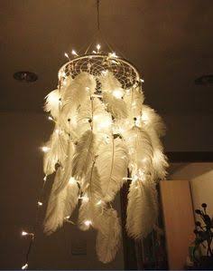 Large glow dreamcatcher chandeliers