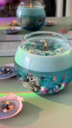 Large gel candles